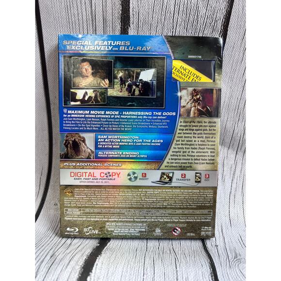 Clash Of The Titans 2010 Blu-Ray With Combo Disc - Picture 2 of 8